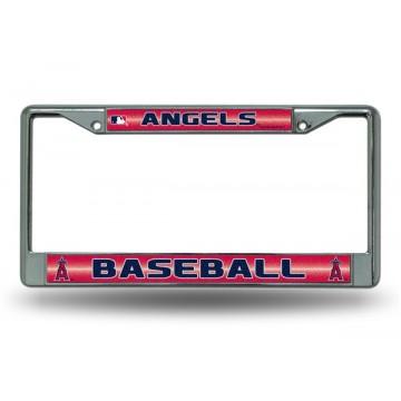 Anaheim Angels Glitter Chrome License Plate Frame 